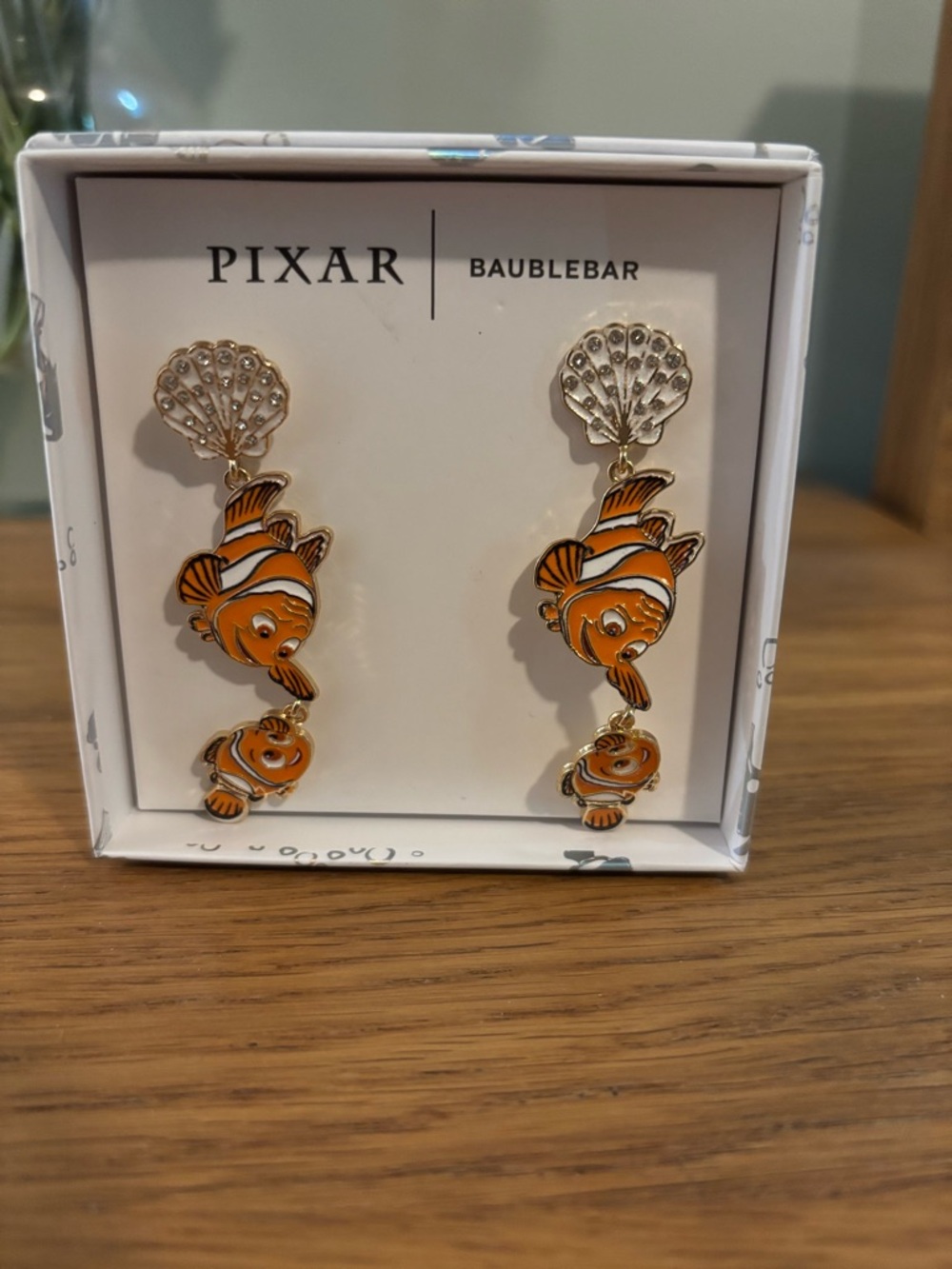 BaubleBar Disney Pixar Finding Nemo earrings featuring Marlin and Nemo NEW - Picture 3 of 7